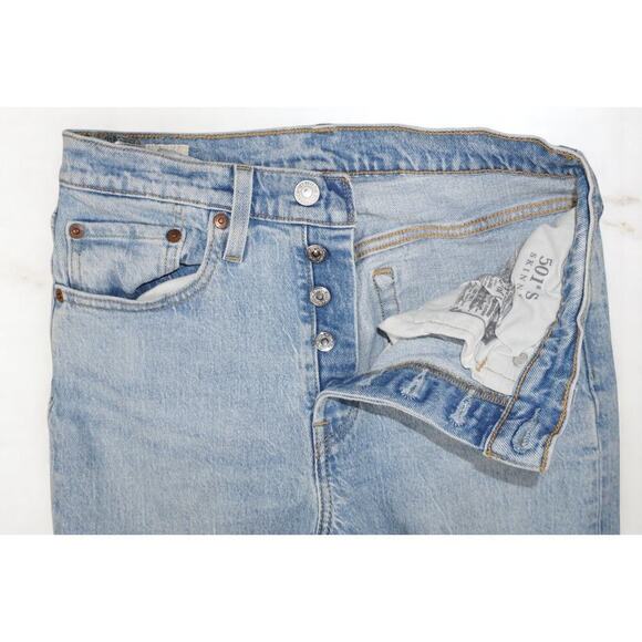 Levi’s Premium 501 Skinny Jeans Button Fly Light Wash | Women’s 26 - Picture 6 of 13